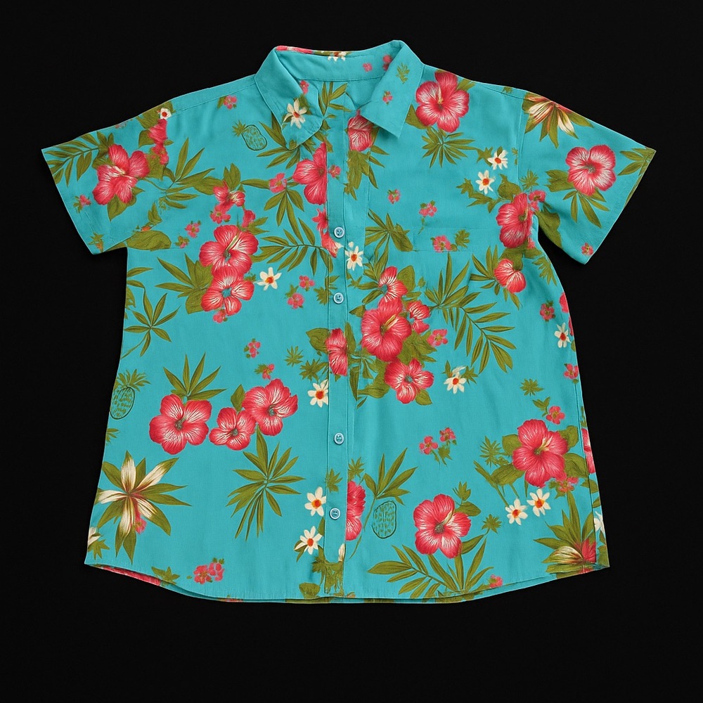Tropical Floral Hawaiian Shirt